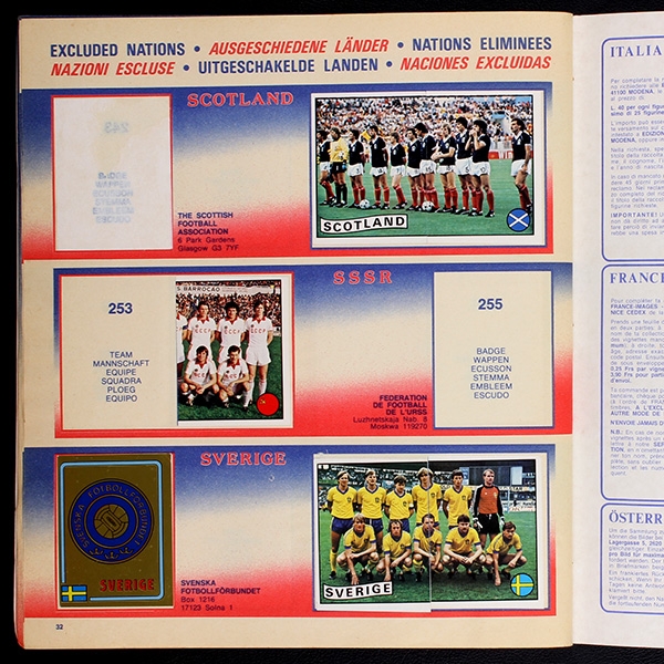 Euro 84 Panini Sticker Album teilgefüllt -39