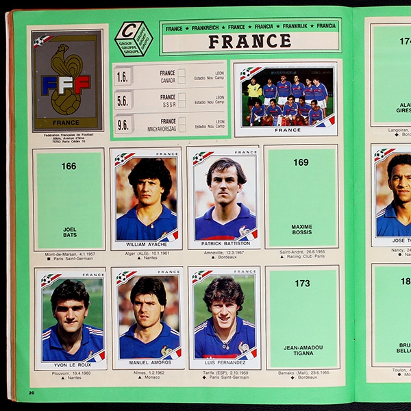 Mexico 86 Panini Sticker Album teilgefüllt