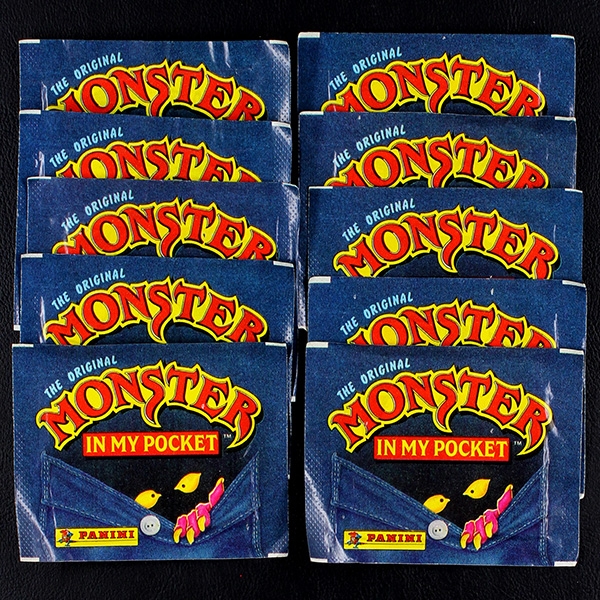 Monster in my Pocket Panini sticker bags