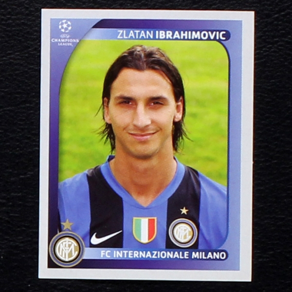 Ibrahimovic Panini Sticker No. 313 - Champions League 2008
