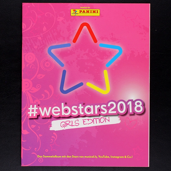 Web Stars Girls Panini Sticker Album