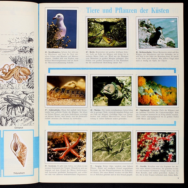 WWF Bedrohte Natur Panini Sticker Album komplett