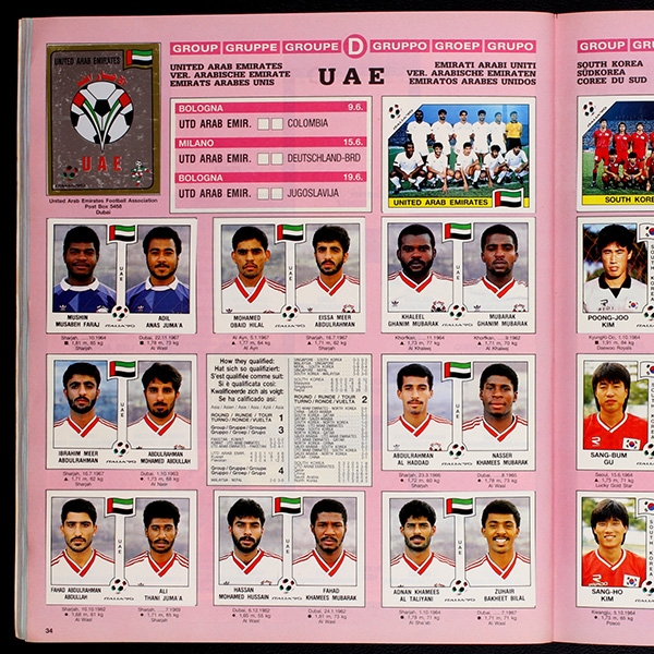 Italia 90 Panini Sticker Album komplett - NL