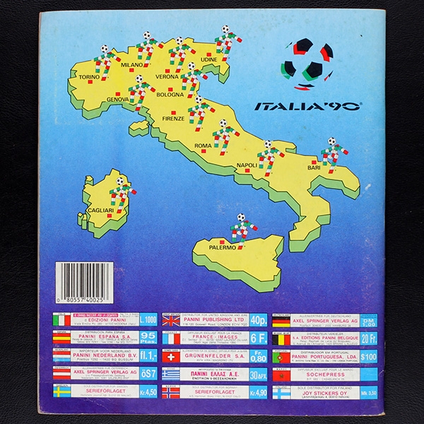 Italia 90 Panini Sticker Album komplett - NL
