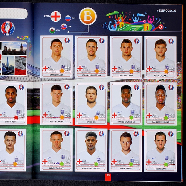 Euro 2016 Panini sticker album complete - w.McD.