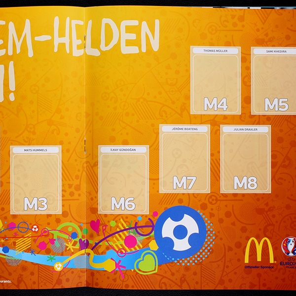 Euro 2016 Panini sticker album complete - w.McD.