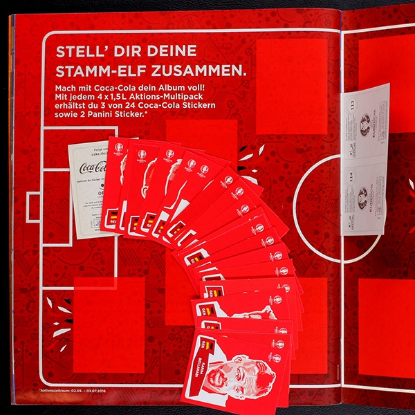 Euro 2016 Panini sticker album complete - w.McD.