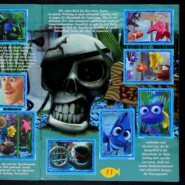 Findet Nemo Panini sticker album complete