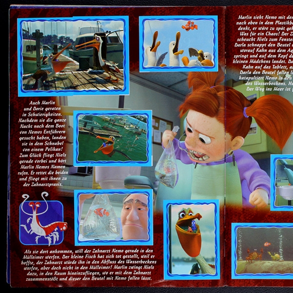 Findet Nemo Panini sticker album complete