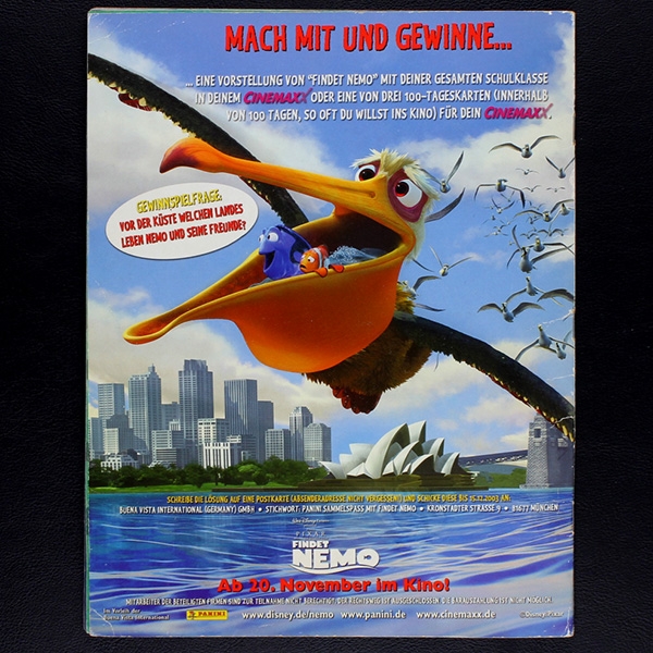 Findet Nemo Panini sticker album complete