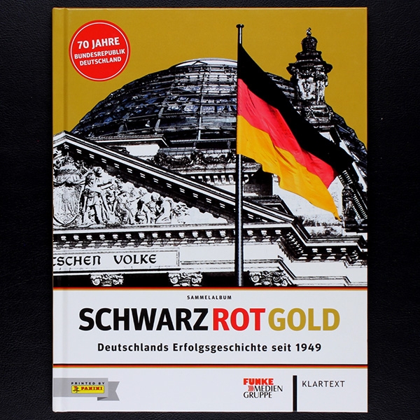 Schwarz Rot Gold Panini Sticker Album