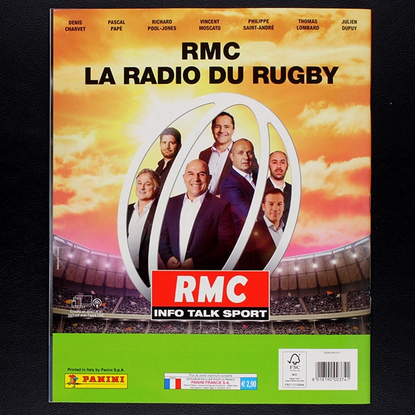 Rugby 2019 Panini empty sticker album - F