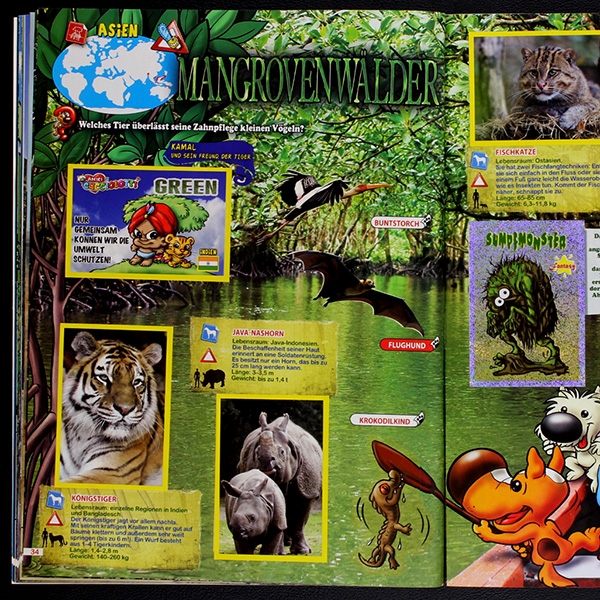 Mission Tierfreunde Panini Sticker Album komplett