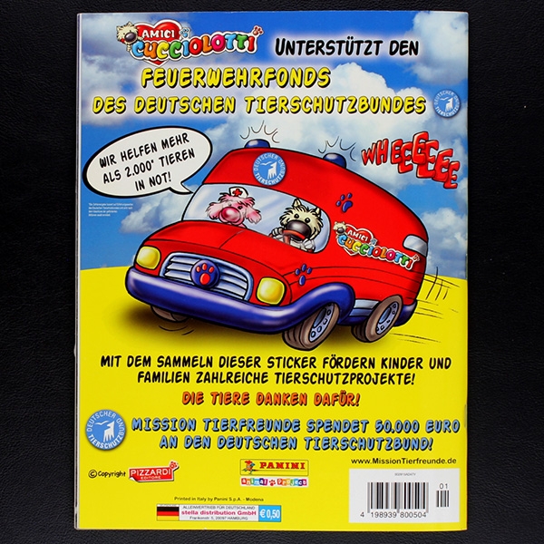 Mission Tierfreunde Panini Sticker Album komplett