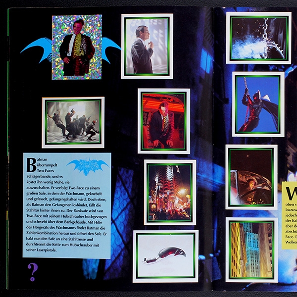 Batman Forever Merlin sticker album complete