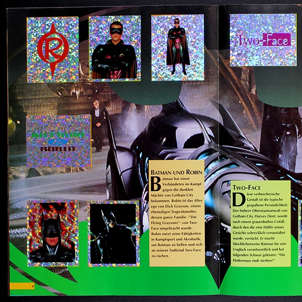 Batman Forever Merlin sticker album complete