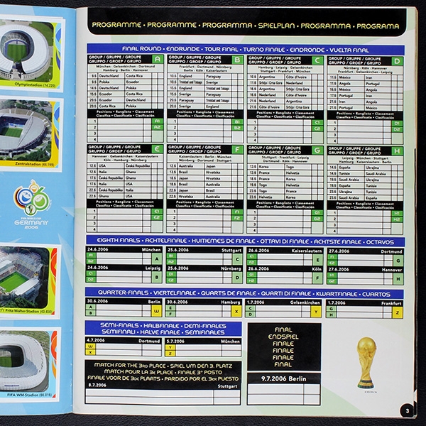 Germany 2006 Panini sticker album complete