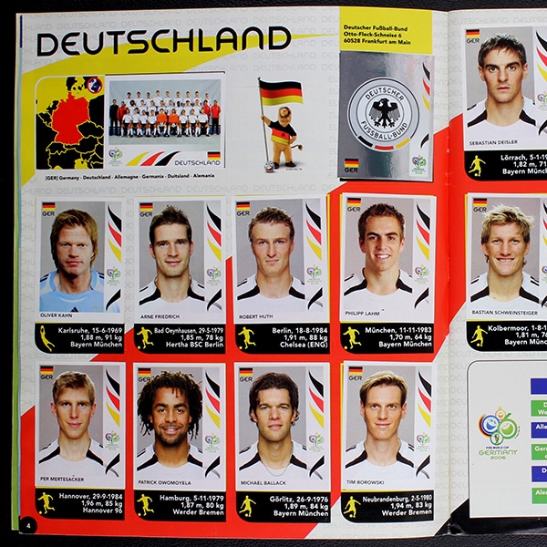 Germany 2006 Panini sticker album complete