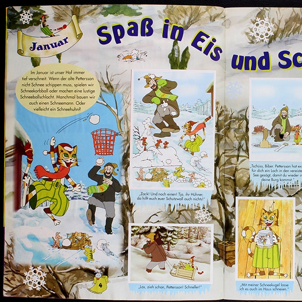 Pettersson und Findus Panini Sticker Album komplett