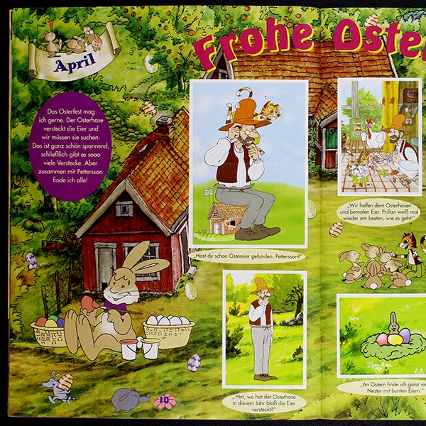 Pettersson und Findus Panini Sticker Album komplett