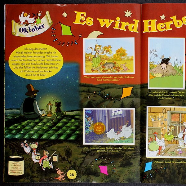 Pettersson und Findus Panini Sticker Album komplett