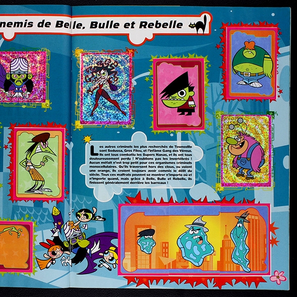 The Powerpuff Girls Panini sticker album complete