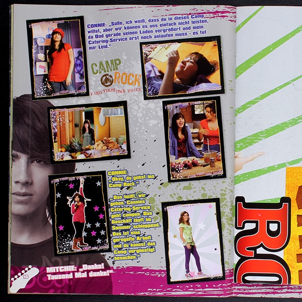 Camp Rock Panini sticker album complete