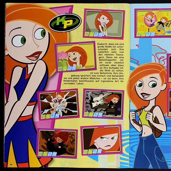 Kim Possible Panini sticker album complete