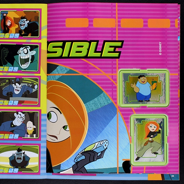 Kim Possible Panini sticker album complete