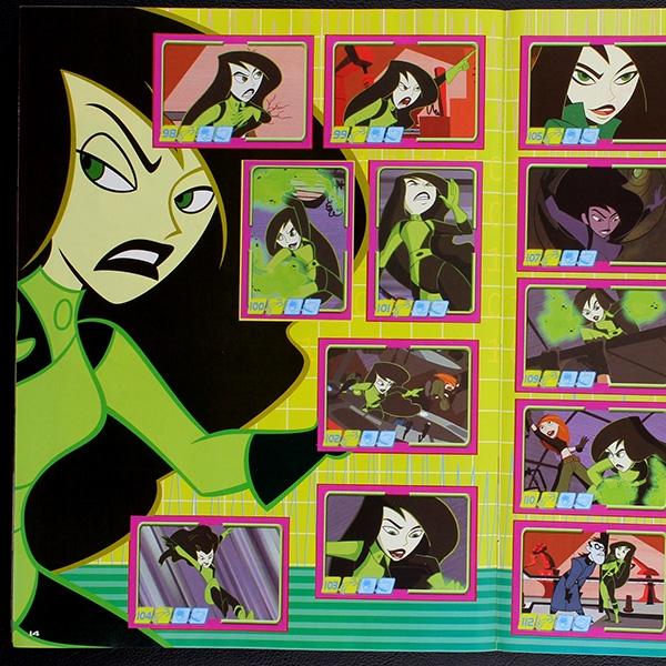 Kim Possible Panini sticker album complete