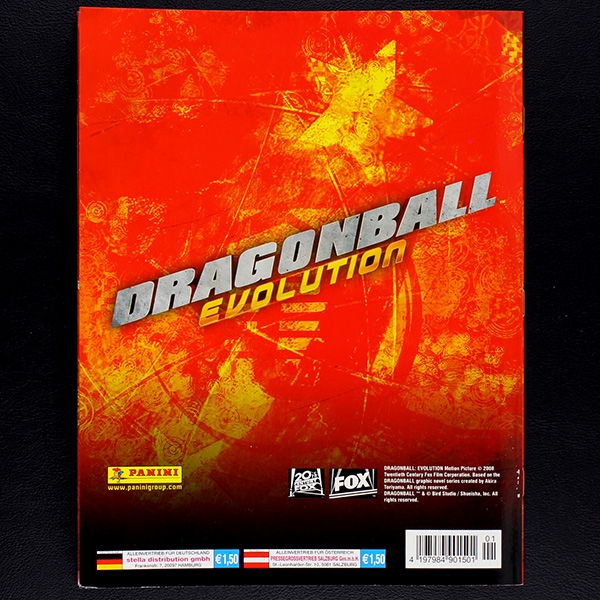 Dragonball Evolution Panini sticker album complete