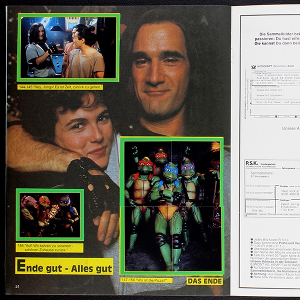 Turtles 3 Euroflash Sticker Album komplett