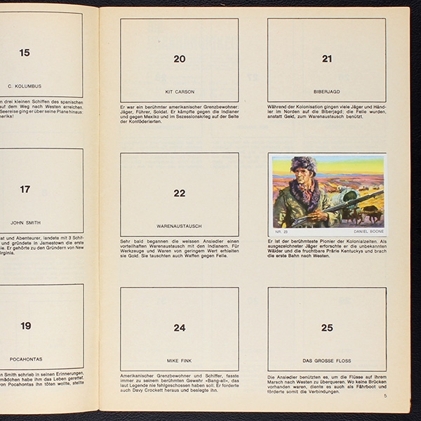 Wild West Parade Americana Sticker Album teilgefüllt