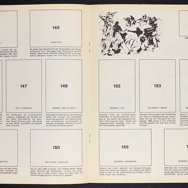 Wild West Parade Americana Sticker Album teilgefüllt