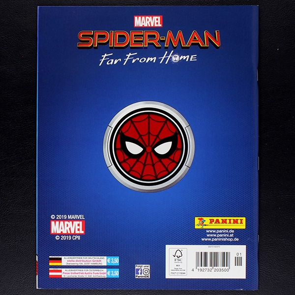 Spider-Man Far from Home Panini Sticker Leeralbum
