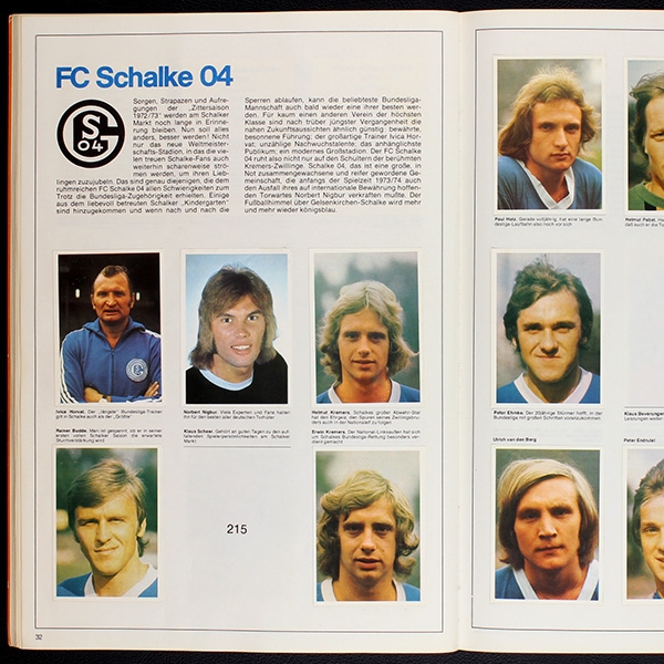 Fußball 1973 Bergmann album with stickers