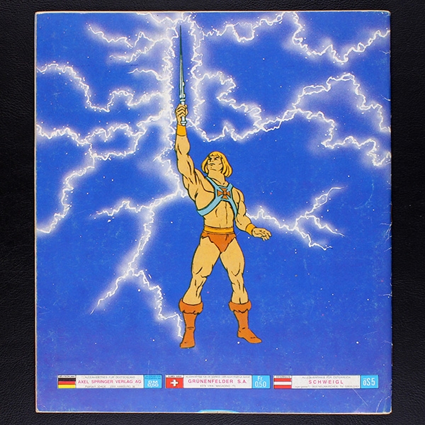 Masters of the Universe Panini Sticker Album teilgefüllt