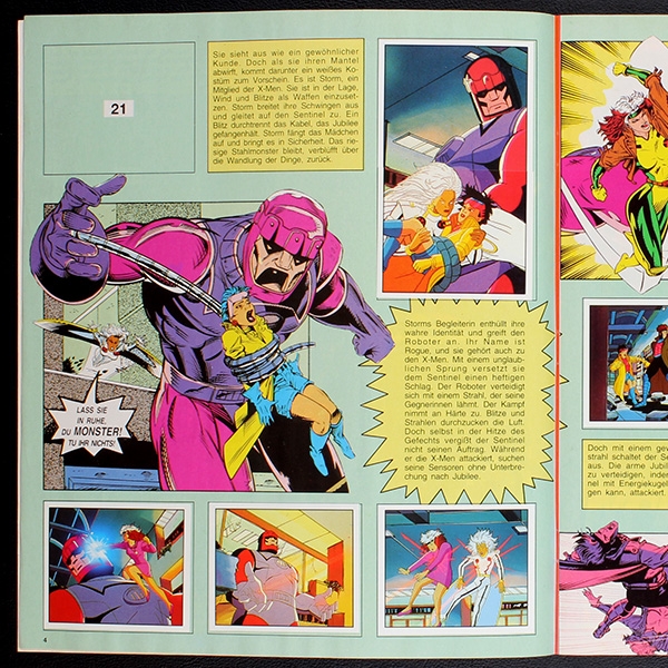 X-Men Panini Sticker Album teilgefüllt
