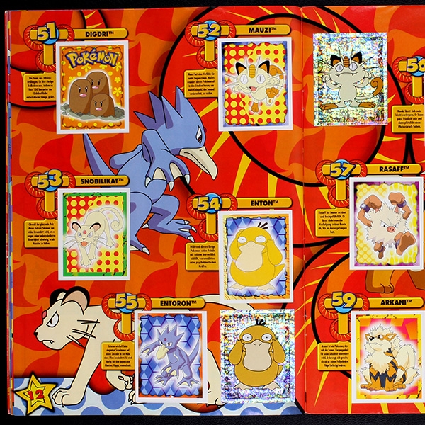 Pokemon Merlin album with stickers