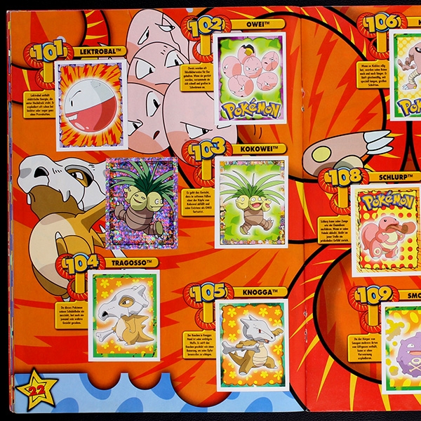 Pokemon Merlin album with stickers