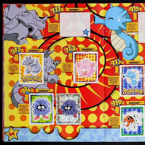 Pokemon Merlin album with stickers