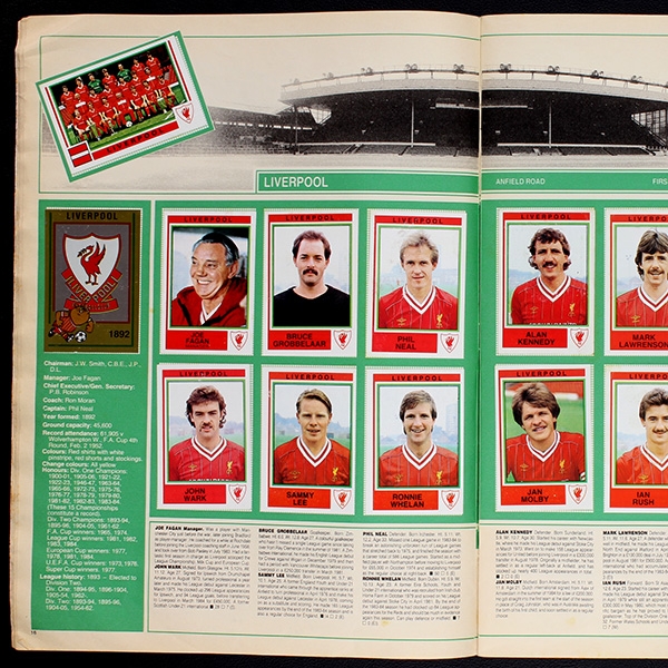 Football 85 Panini Sticker Album komplett - GB