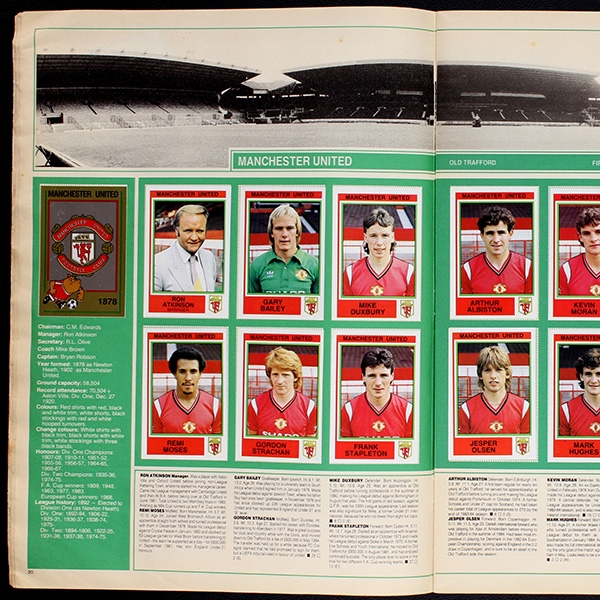 Football 85 Panini Sticker Album komplett - GB