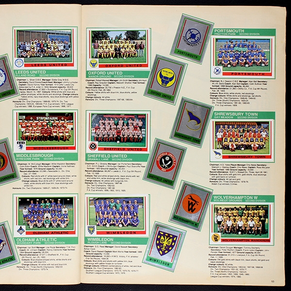 Football 85 Panini Sticker Album komplett - GB