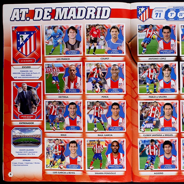 Liga 2008 Panini Sticker Album komplett
