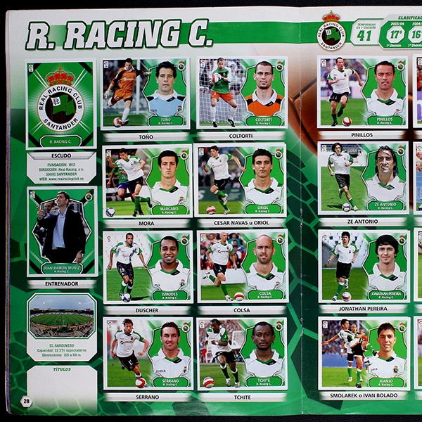Liga 2008 Panini Sticker Album komplett