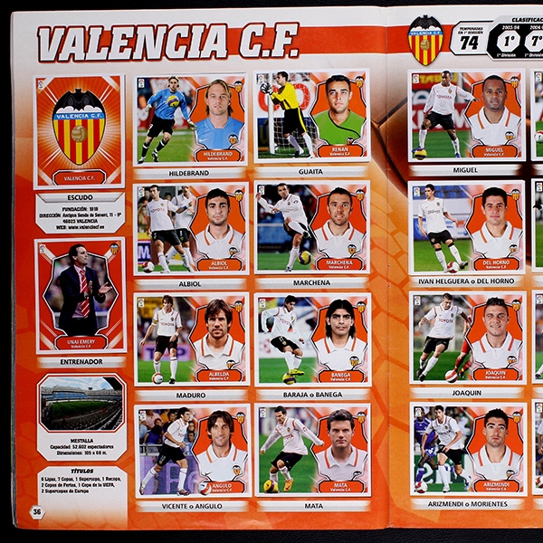 Liga 2008 Panini Sticker Album komplett