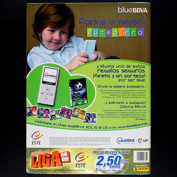 Liga 2008 Panini Sticker Album komplett