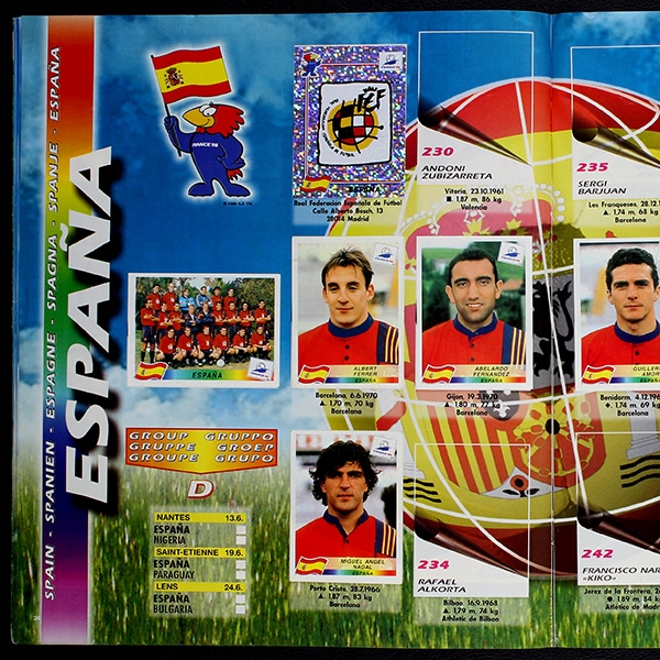 France 98 Panini album with stickers