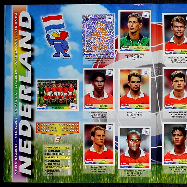 France 98 Panini album with stickers